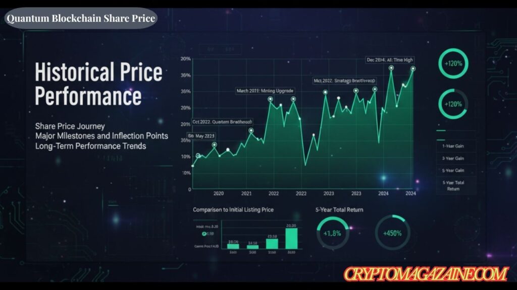 Quantum Blockchain Share Price